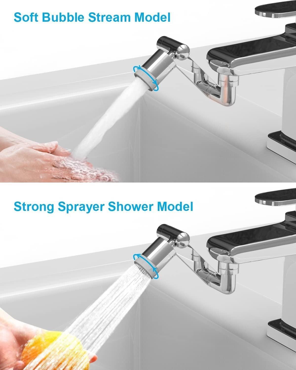 Universal Rotating Faucet Extender