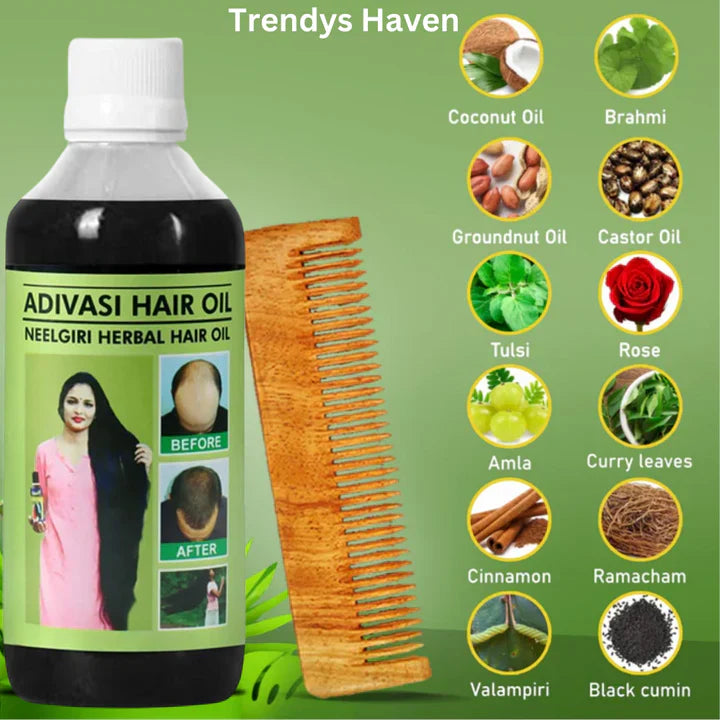 Adivasi Nilgeri Herbal Hair Oil 125ML (Pack of 2)
