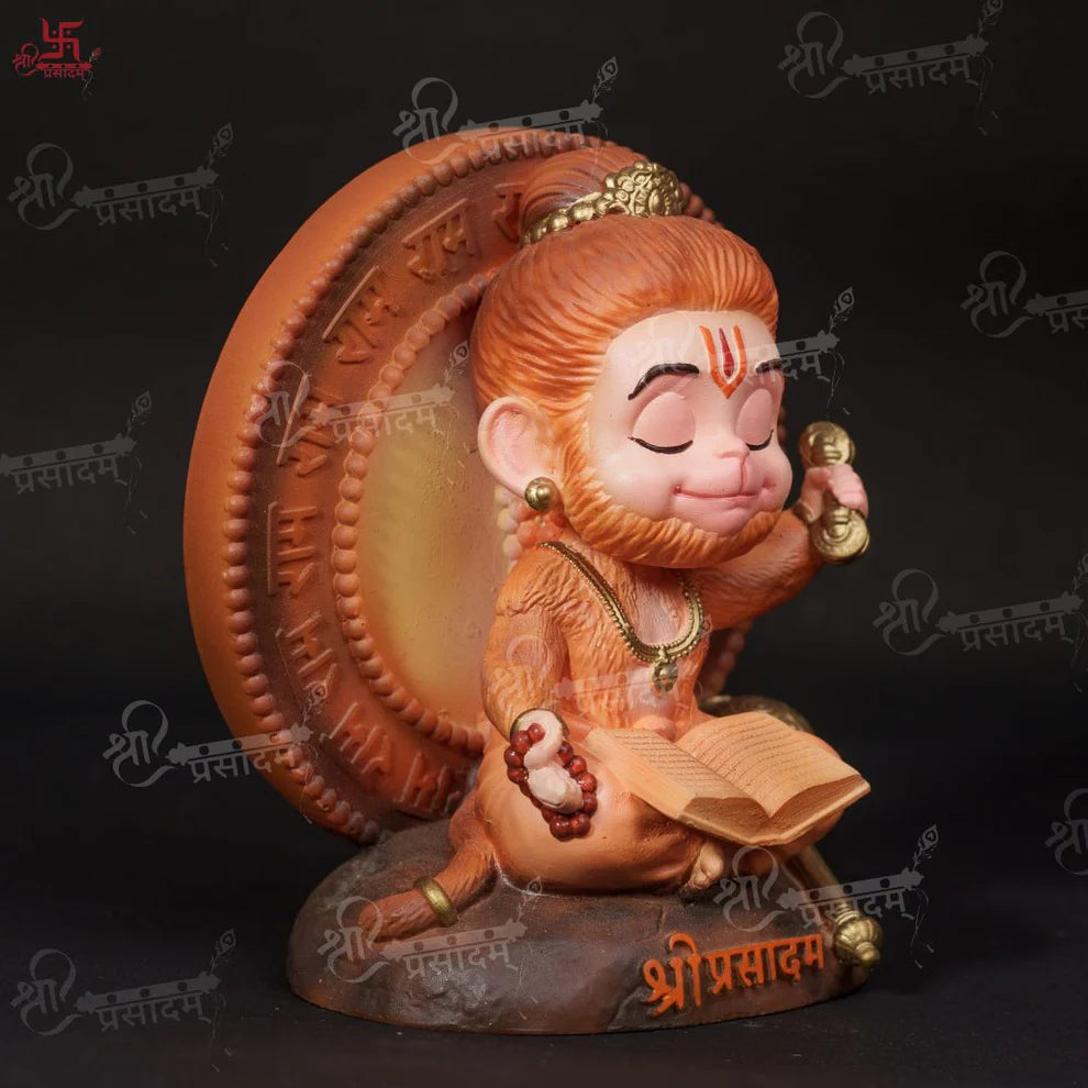 Shri Prasadam Meditating Bal Hanuman Idol