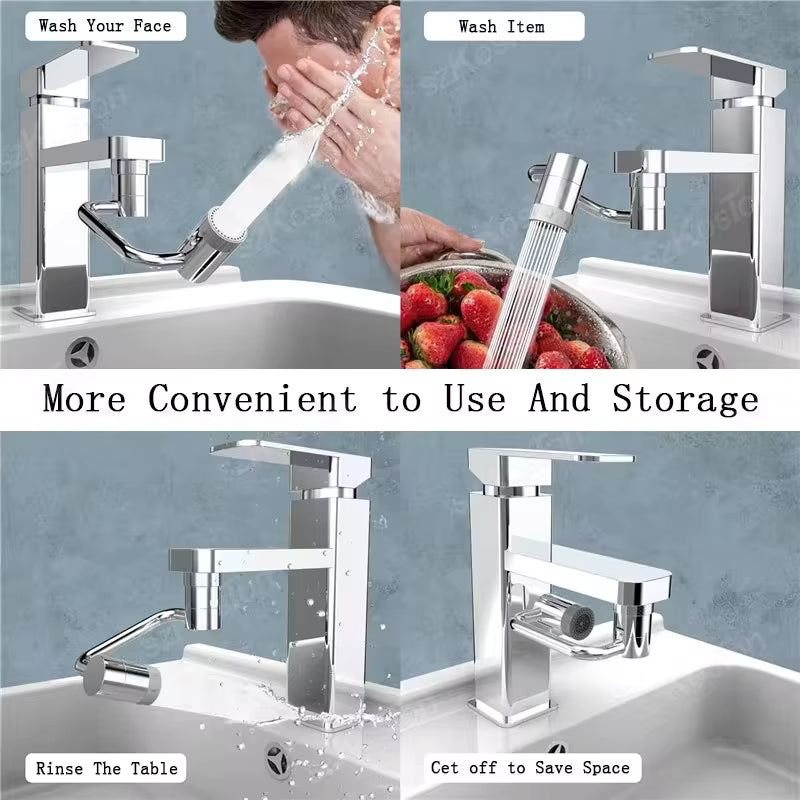 Universal Rotating Faucet Extender