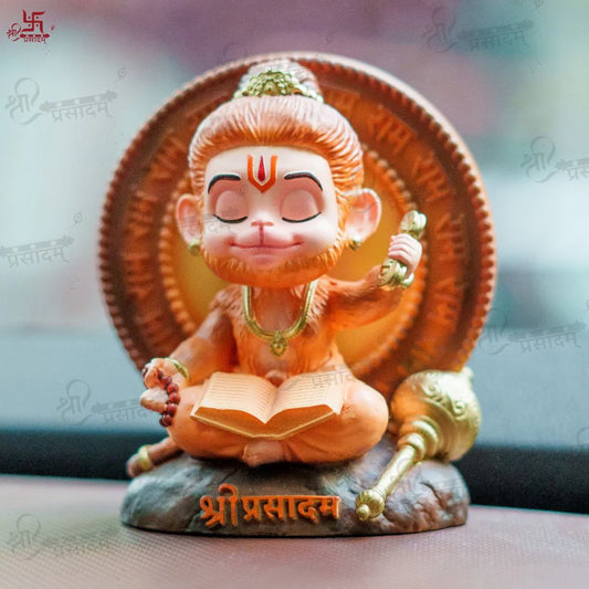 Shri Prasadam Meditating Bal Hanuman Idol